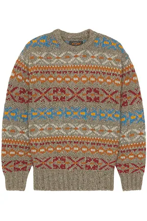 Beams Crew Fair Isle Pattern 3G