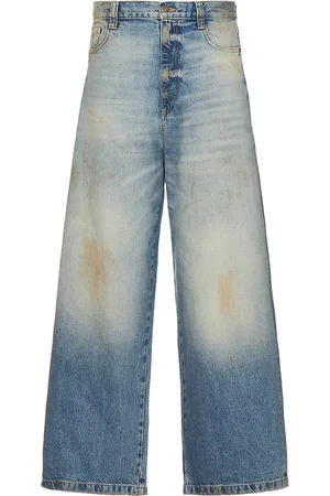 BOILER ROOM Printed 5 Pocket Jeans