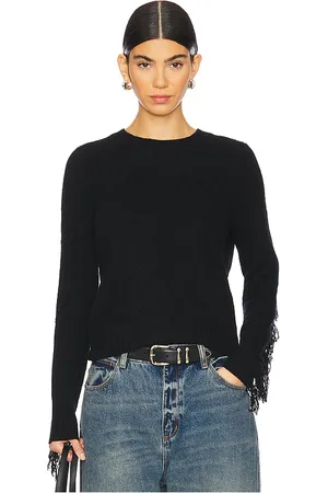 AUTUMN CASHMERE Fringed Crew