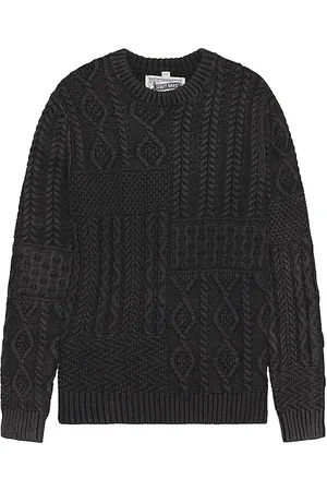 Schott NYC Stonewash Patchwork Sweater