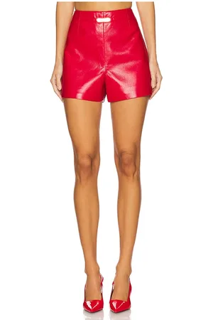 Generation Love Danny Belted Faux Leather Shorts