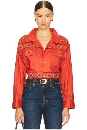 Found X REVOLVE Embroidered Button Up Shirt