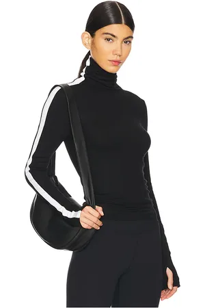 Splits59 Jackson Rib Full Length Turtleneck Top
