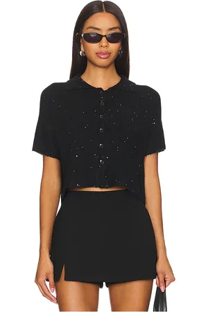 LnA Delfina Sparkle Sweater Top