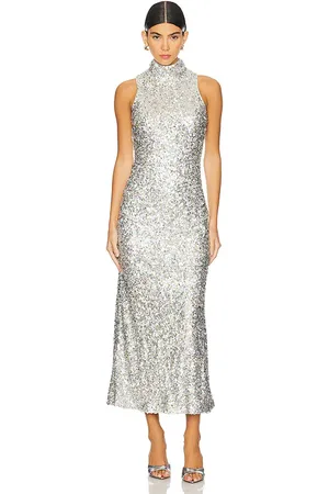 SIMON MILLER Sculpty Sleeveless Sequin Dress