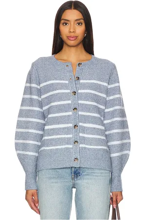 525 America Josie Structured Stripe Cardigan