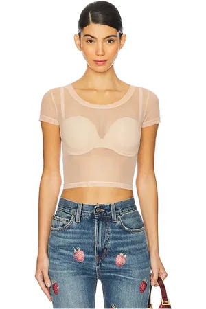 Fiorucci Embroidered Tulle Crop Top