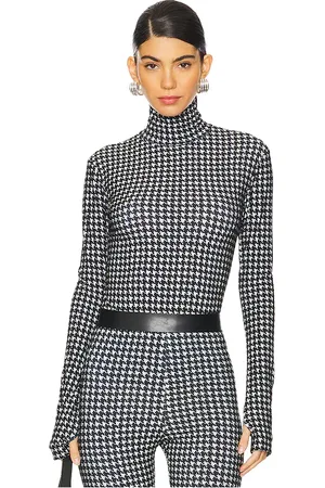 Norma Kamali Slim Fit Long Sleeve Turtleneck Top
