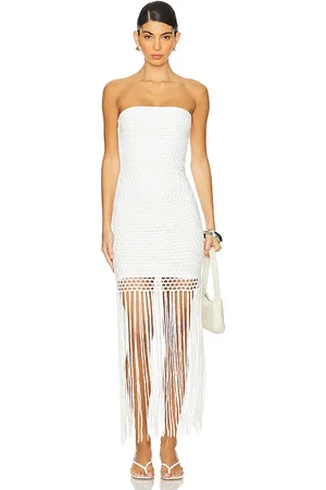 PQ Vanessa Strapless Fringe Dress