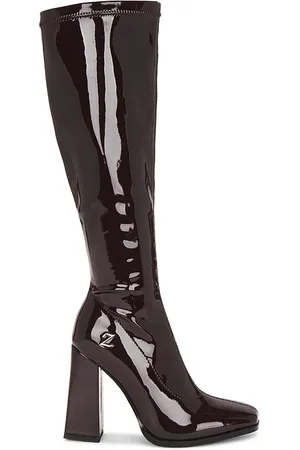Zemeta Glossy Choco Long Boots