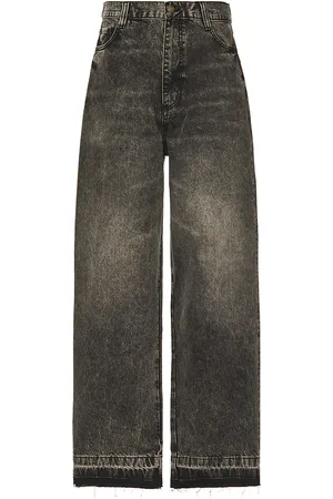 BOILER ROOM Printed 5 Pocket Jeans