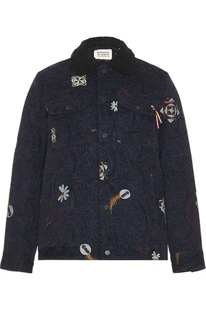 Scotch&Soda Swirl Poetry Jacquard Trucker Jacket