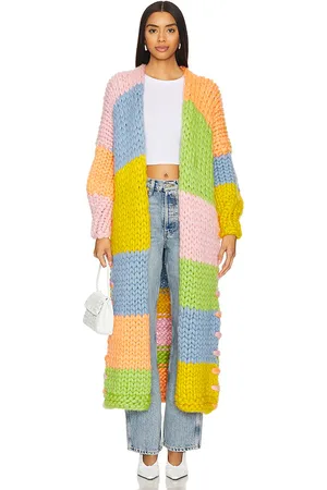 Hope Macaulay Groovy Chunky Knit Maxi Cardigan