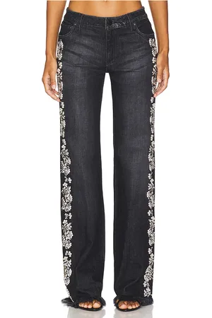 ALICE+OLIVIA Roxie Embellished Jean