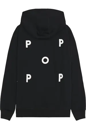 Pop Trading Company Logo Hooded Sweatshirt Black/white