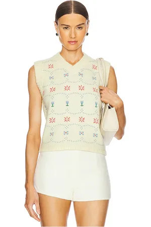 Calle Del Mar Cashmere Fair Isle Vest