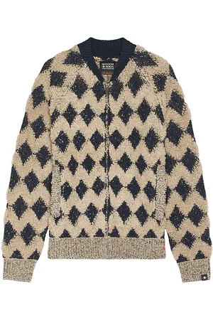 Scotch&Soda Textured Jacquard Bomber Jacket