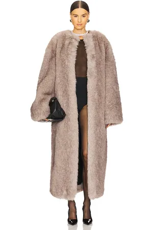 The Andamane Taylor Faux Fur Maxi Coat