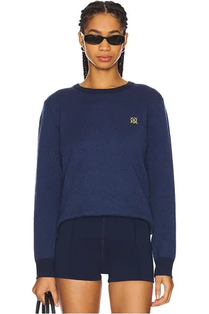 Quiet Golf Crest Herringbone Sweater