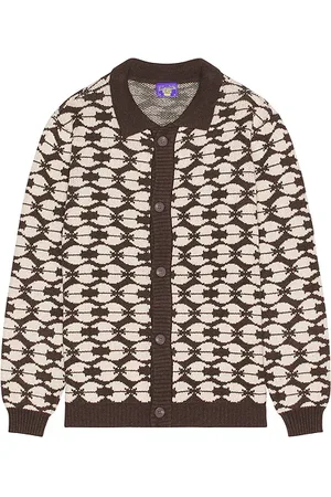 Coney Island Picnic Instarsia Collared Cardigan