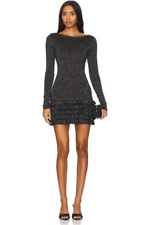 MAJORELLE Vira Lurex Mini Dress