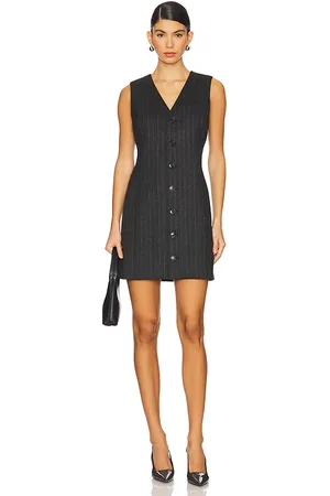 Frame Pinstripe Suiting Dress