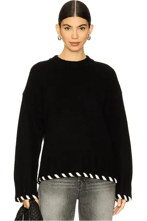NAADAM Wool Cashmere Hand Laced Ribbon Crew
