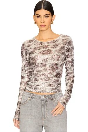 Free People X Intimately FP Printed Gold Rush Long Sleeve