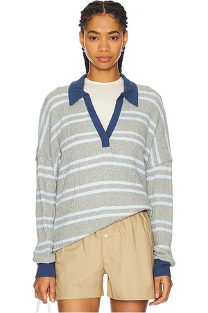 Free People X We The Free Striped Travis Polo Tee