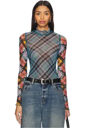 Free People X REVOLVE Chloe Printed Mesh Top