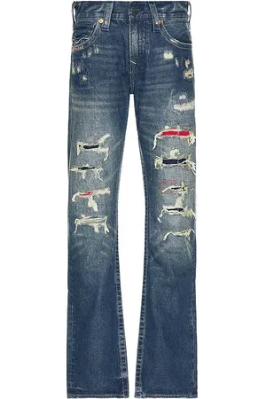 True Religion Ripped Ricky Flap Jeans