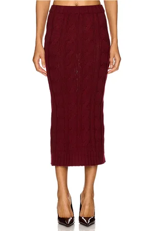 Rowen Rose Long Knit Skirt
