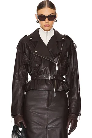 Camila Coelho Ambrosia Leather Moto Jacket