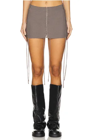 Jaded London Extreme Mini Lace Up Knit Skirt