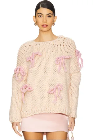 Hope Macaulay Cream Chunky Bow Sweater