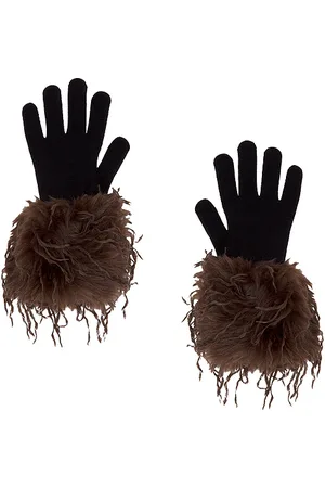 Vaillant Knitted Gloves With Faux Fur Trim