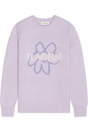FLÂNEUR Flower Doodle Jacquard Sweater