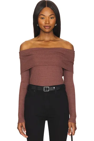 LA Made Kayla Off Shoulder Long Sleeve Top