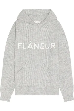 FLÂNEUR Knitted Logo Hoodie