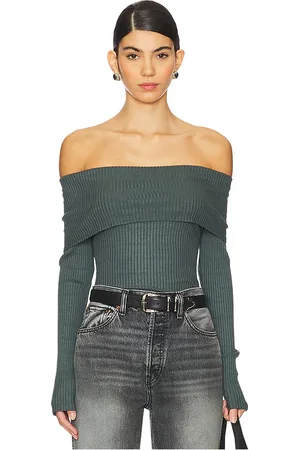 LA Made Kayla Off Shoulder Long Sleeve Top
