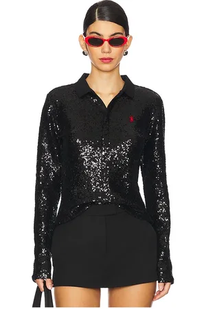 Ralph Lauren Sequined Long-sleeve Polo Shirt