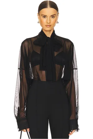 Norma Kamali Super Oversized Bf Shirt Bodysuit