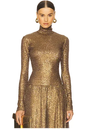 Norma Kamali Slim Fit Long Sleeve Turtleneck Top