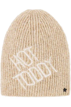 JOCELYN Rib Knit Hat With Embroidery
