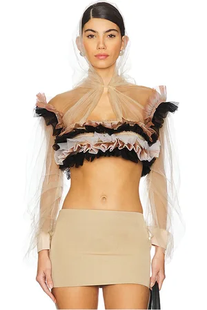 SUSAN FANG Frilled Organza Hoodie