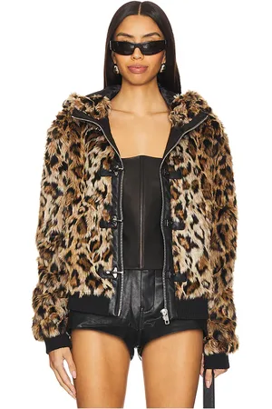 Jaded London Hooded Mendoza Faux Fur Jacket