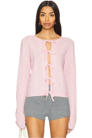 Ganni Cashmere Mix Tie String Cardigan