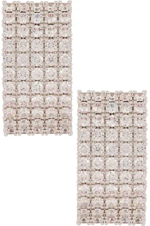 Self-Portrait Crystal Chainmail Earrings