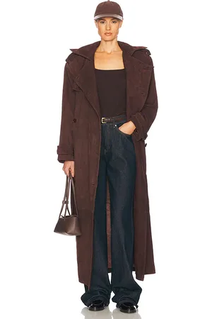 Helsa Suede Trench Coat