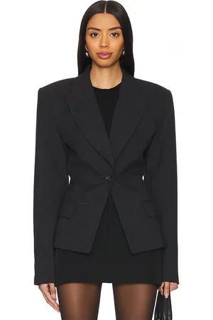 EAVES Melange Suiting Cinched Blazer